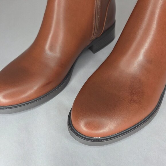 Easy Spirit Women's Lorand 3 Brown Faux Leather Ankle Boots - Picture 7 of 8